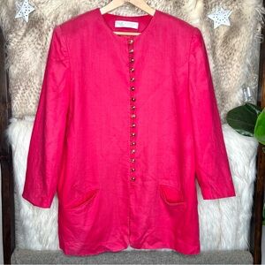 Vintage Valerie Steven’s Pure Linen Coat Jacket